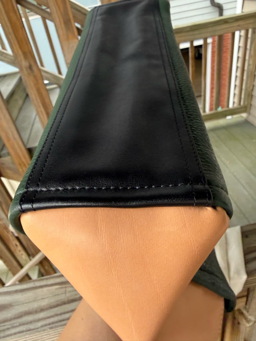 Coach Bleeker Pinnacle Carryall Satchel Crossbody Green Black Tan with COA - Picture 11 of 13